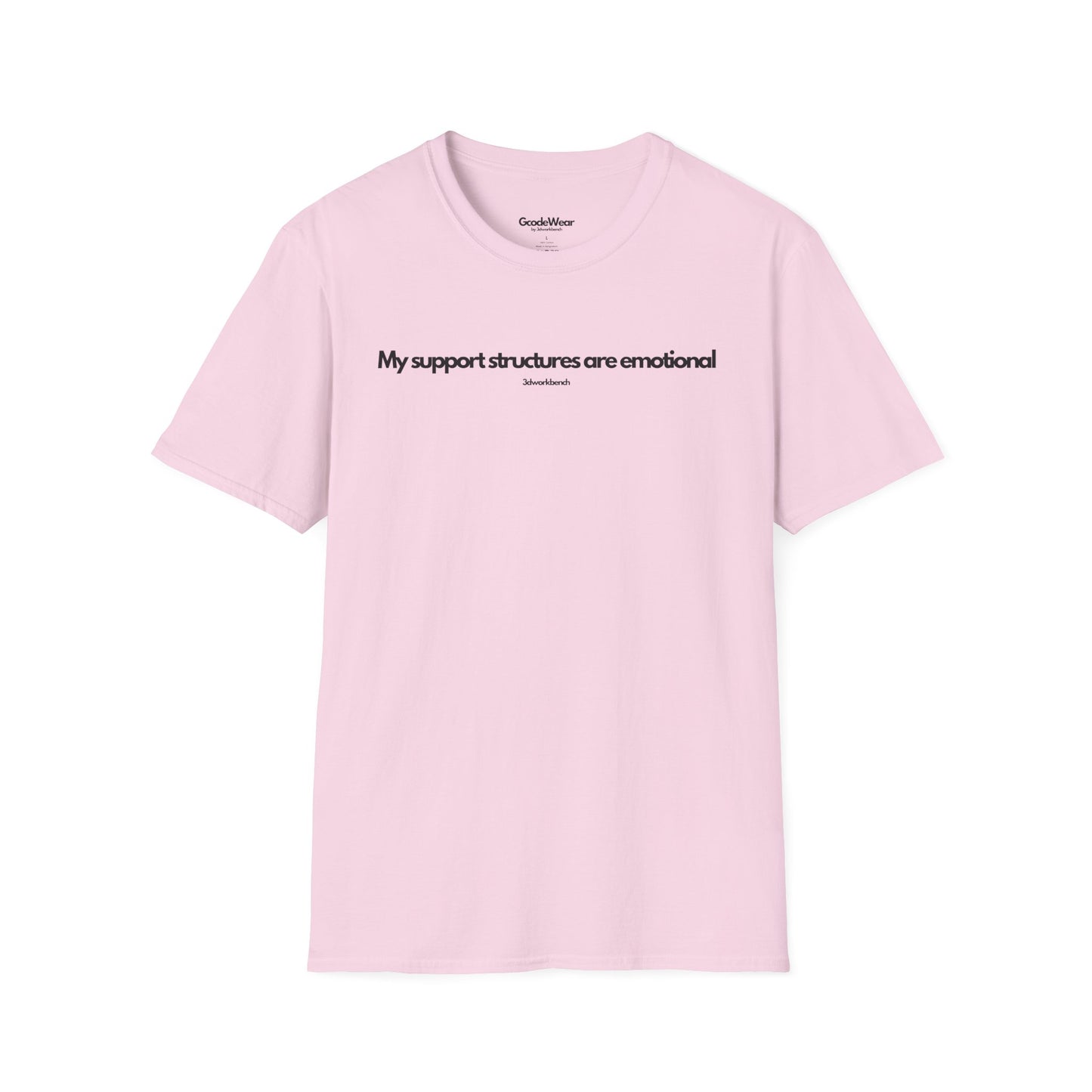 My support structures are emotional - Regular Fit Tee